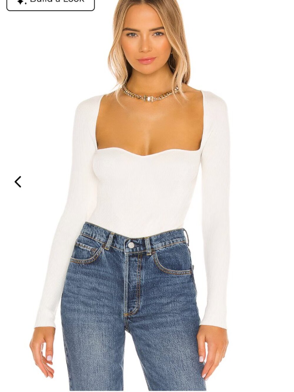 X REVOLVE Seville Bodysuit in Ivory